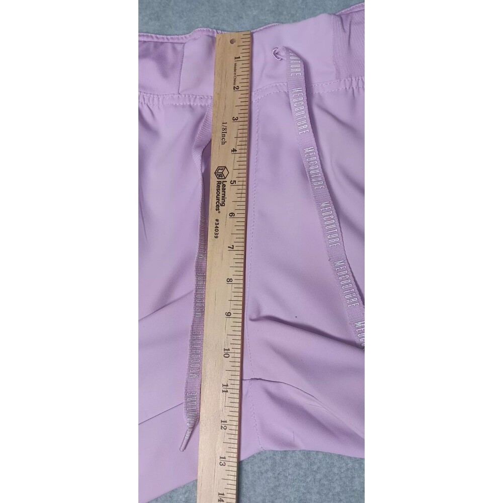 Med Couture Insight Jogger Scrub Pants Womens Size LP Lilac Purple Uniform Nurse - Picture 7 of 11